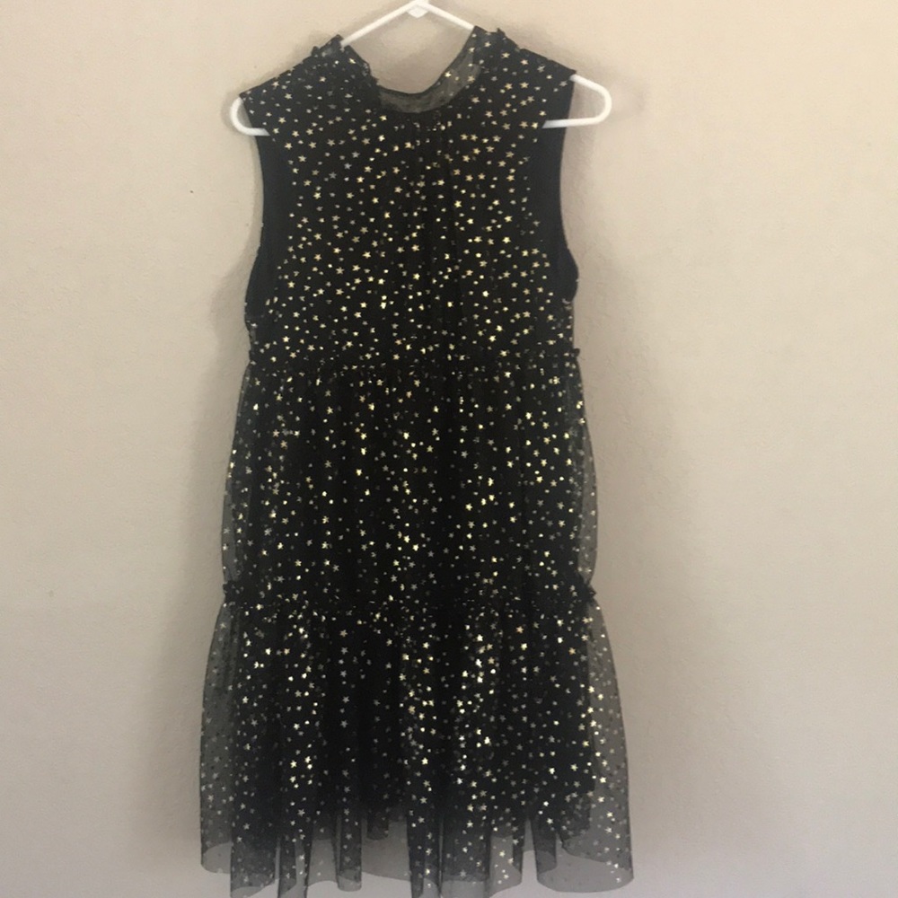 Black and gold star dress